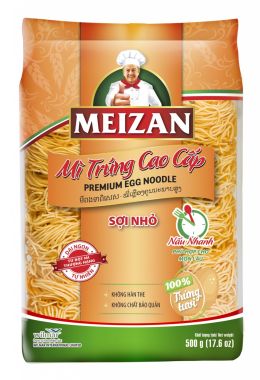 Mì trứng cao cấp Meizan – Sợi nhỏ